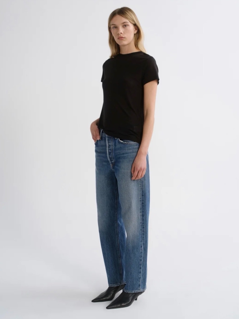 Agolde 90'S MID RISE STRAIGHT in Bounty SZ 26